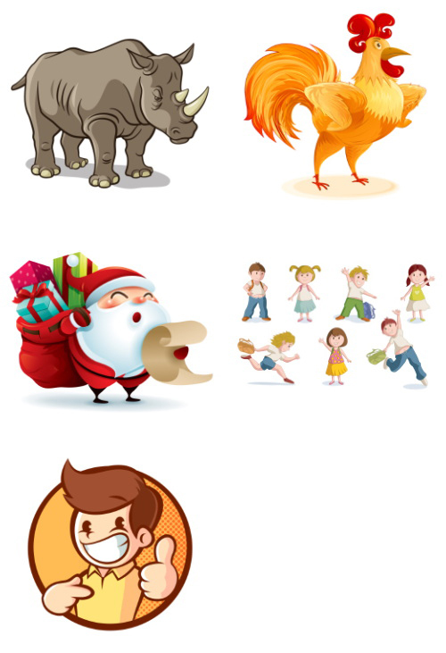 Mix Cartoon Illustration #60, 25xEPS