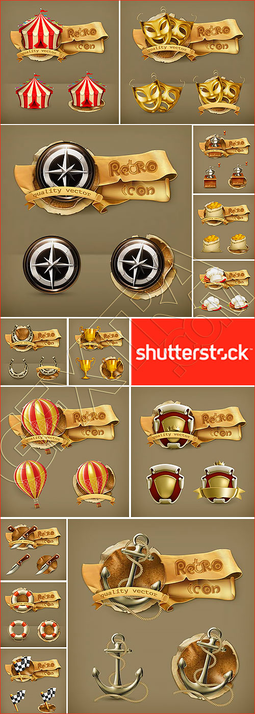 Retro Icon #4, 25xEPS