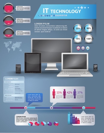 Mobile Phone Infographics 25xEPS