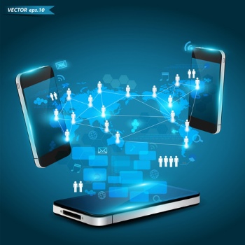 Mobile Phone Infographics 25xEPS