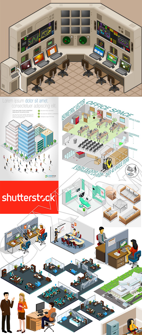 Isometric Office 25xEPS