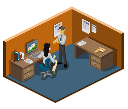 Isometric Office 25xEPS