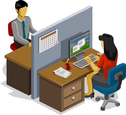 Isometric Office 25xEPS