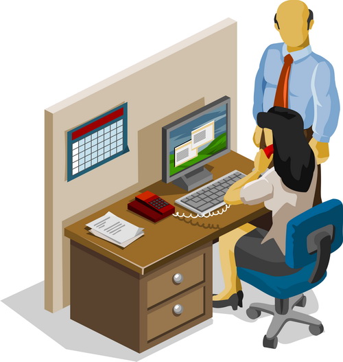 Isometric Office 25xEPS