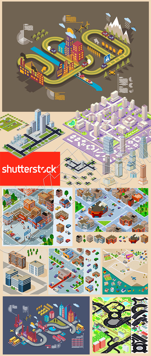Isometric City #1, 25xEPS