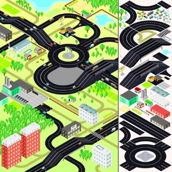 Isometric City #1, 25xEPS