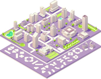 Isometric City #1, 25xEPS