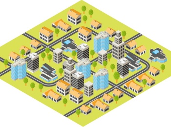 Isometric City #1, 25xEPS