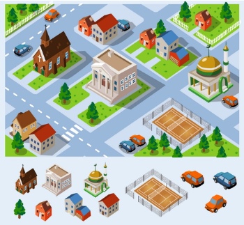 Isometric City #1, 25xEPS