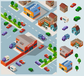 Isometric City #1, 25xEPS