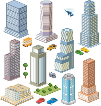 Isometric City #1, 25xEPS