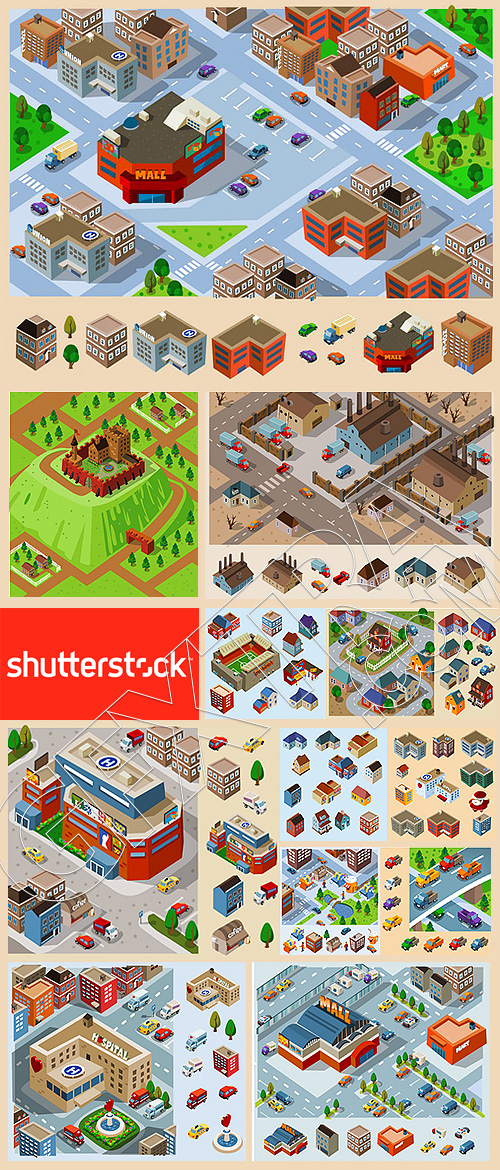 Isometric City #2, 25xEPS