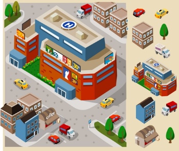 Isometric City #2, 25xEPS