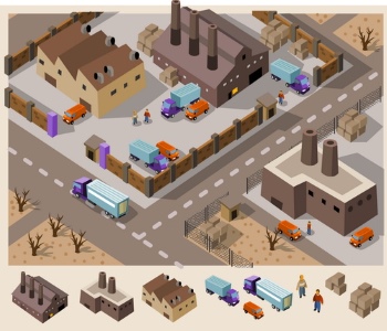 Isometric City #2, 25xEPS