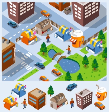 Isometric City #2, 25xEPS