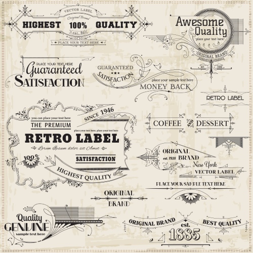 Calligraphic Design Elements for Page Decorations 25xEPS