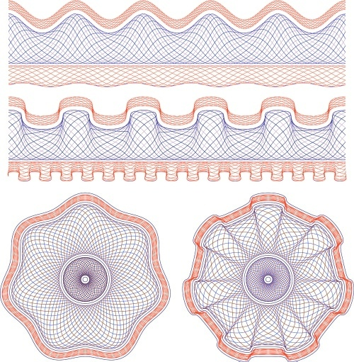 Guilloche 25xEPS Guilloche 25xEPS