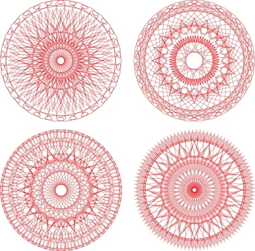 Guilloche 25xEPS Guilloche 25xEPS