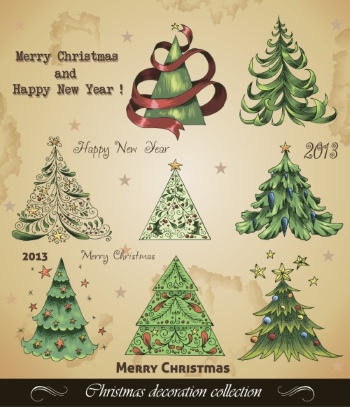 Christmas New Year Templates & Design Elements #2, 50xEPS