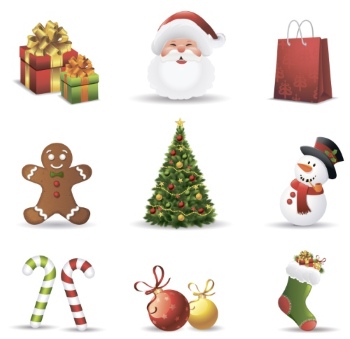 Christmas New Year Templates & Design Elements #2, 50xEPS