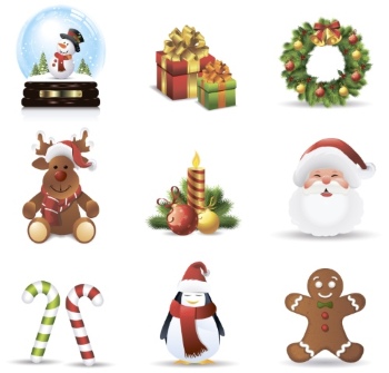 Christmas New Year Templates & Design Elements #2, 50xEPS