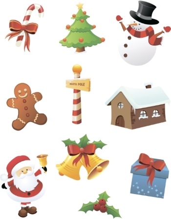 Christmas New Year Templates & Design Elements #2, 50xEPS