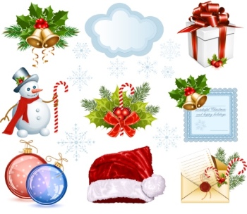 Christmas New Year Templates & Design Elements #2, 50xEPS