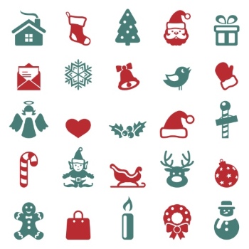 Christmas New Year Templates & Design Elements #2, 50xEPS