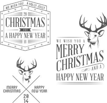 Christmas New Year Templates & Design Elements #2, 50xEPS