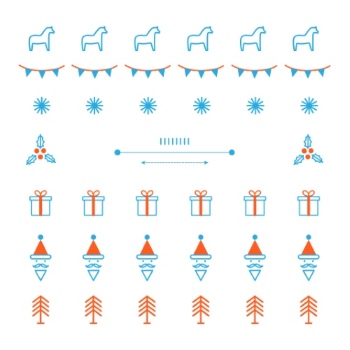 Christmas New Year Templates & Design Elements #2, 50xEPS