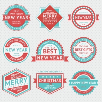 Christmas New Year Templates & Design Elements #2, 50xEPS