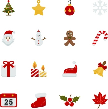 Christmas New Year Templates & Design Elements #2, 50xEPS