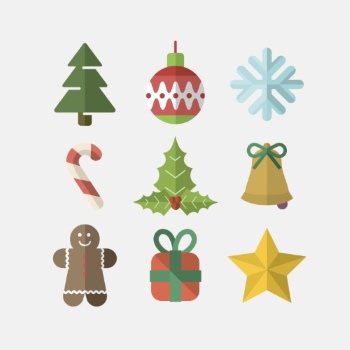 Christmas New Year Templates & Design Elements #2, 50xEPS