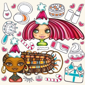 Christmas New Year Templates & Design Elements #6, 50xEPS