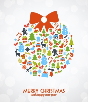 Christmas New Year Templates & Design Elements #8, 50xEPS