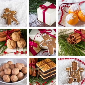 New Year Christmas Ornaments & Backgrounds 60xJPG