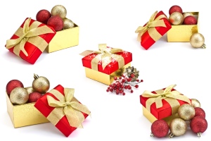 New Year Christmas Ornaments & Backgrounds 60xJPG