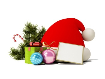 Christmas Ornamental Elements on White Backgrounds 72xJPG