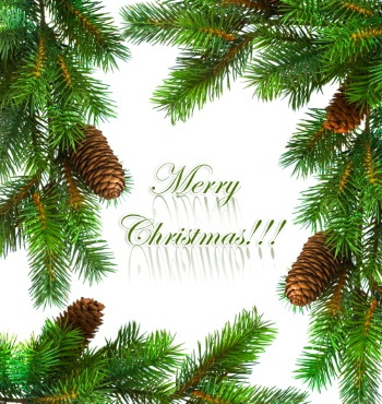 Christmas Ornamental Elements on White Backgrounds 72xJPG