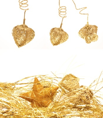 Christmas Ornamental Elements on White Backgrounds 72xJPG