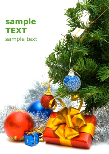 Christmas Ornamental Elements on White Backgrounds 72xJPG