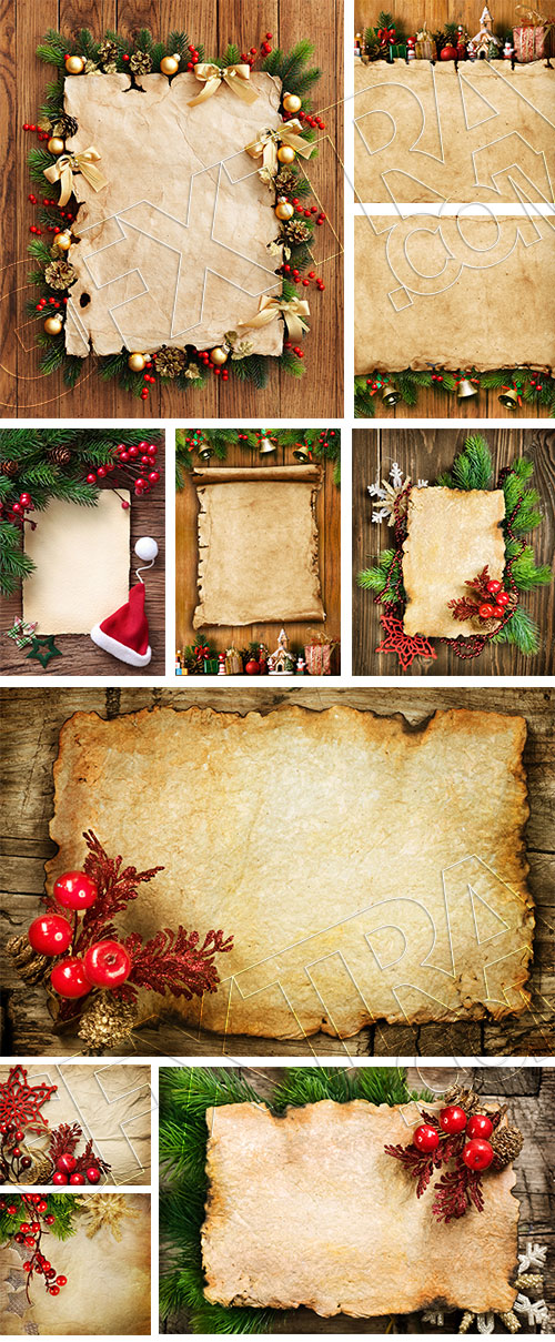 Vintage Christmas Greeting Backgrounds 22xJPG