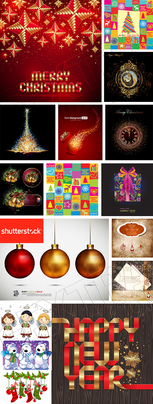 Christmas Templates & Backgrounds #1, 52xEPS