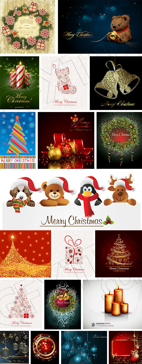 Christmas Templates & Backgrounds #2, 53xEPS