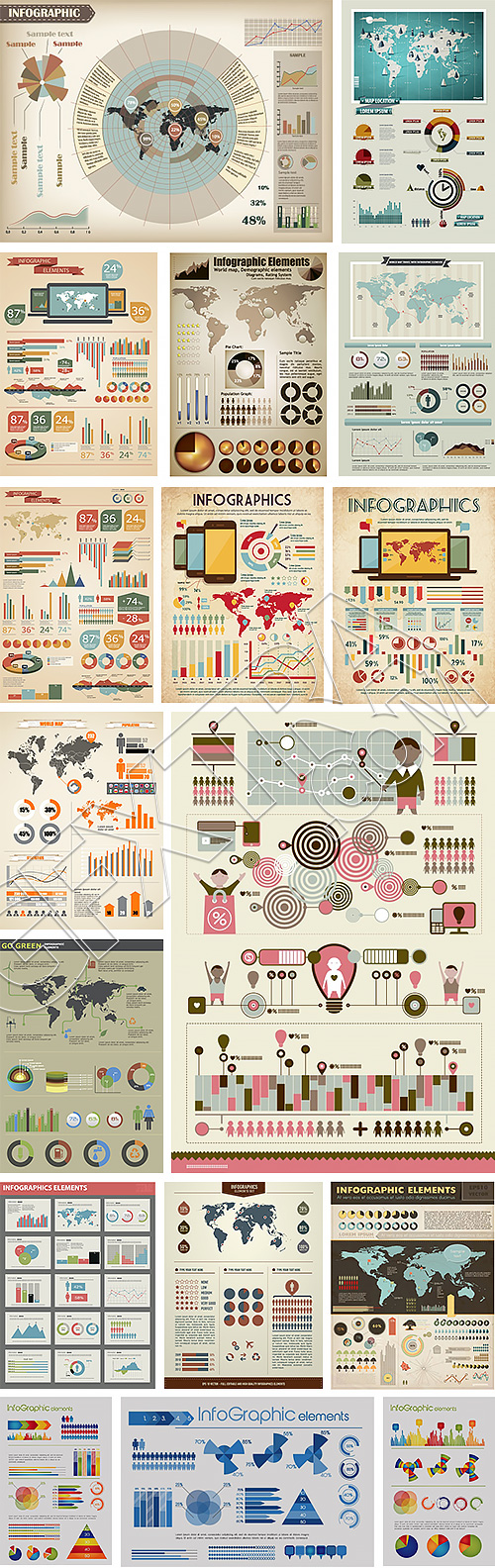 Infographic Elements Set 35xEPS