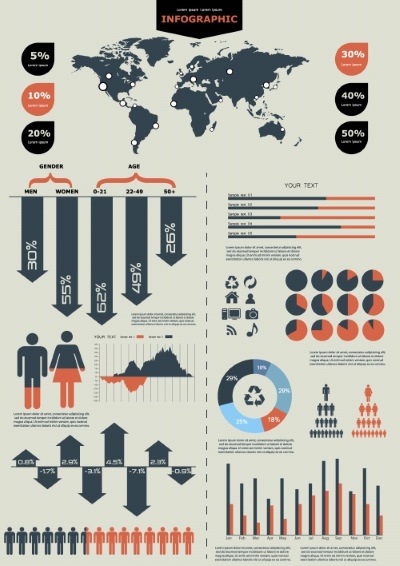 Infographic Elements Set 35xEPS