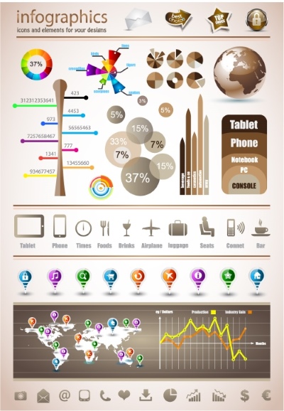 Infographic Elements Set 35xEPS