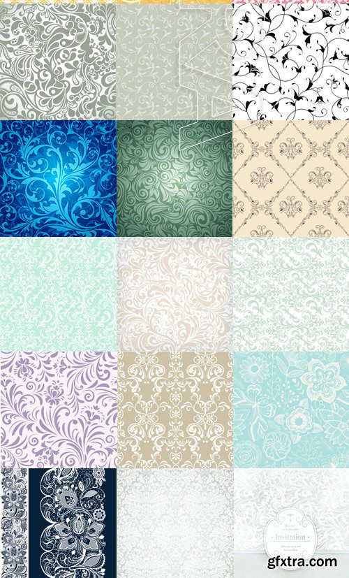 Floral Patterns 25xEPS Floral Patterns 25xEPS