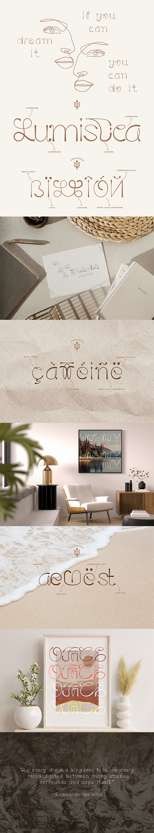 Lumistica Script Display Typeface 92508135