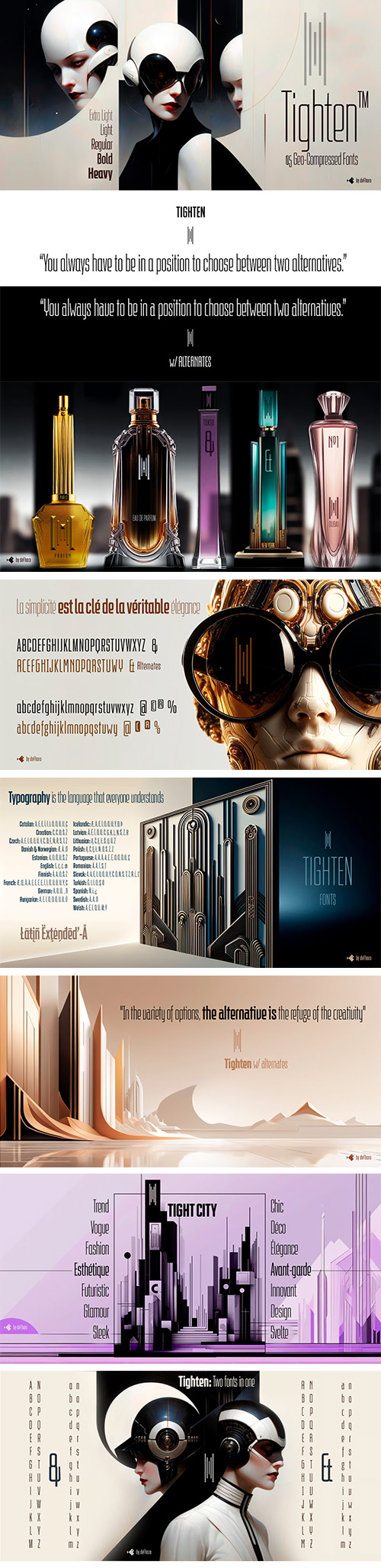 Tighten - 5 Styles Font Family NEW! Tighten - 5 Styles Font Family NEW!